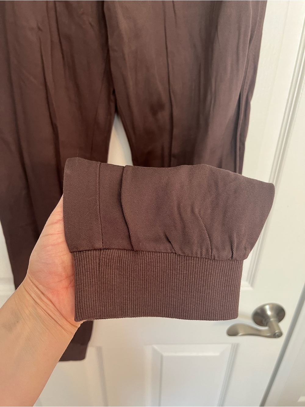 NWT Splendid Women’s Brown Elastic Drawstring Joggers - Picture 8 of 10